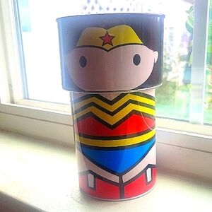 Tin Box Co. Wonder Woman Themed Tin Bank Bobble Head, 2018